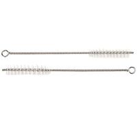 IBILI Tube Cleaning Brush 10,5 cm 2 Pieces, Stainless-Steel, Silver, 10.5 x 3 x 3 cm