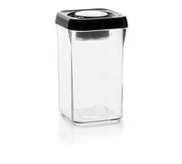 IBILI Vaccum Food Saver Stackable 2000 ml, Stainless-Steel, Silver/Black/Transparent