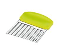 IBILI Wavy Vegetable Slicer, Stainless Steel Silver/Green, 8 x 10 x 3 cm