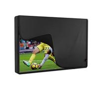 iBirdie Copertura per TV esterna impermeabile e resistente alle intemperie con patta con cerniera per TV a schermo piatto esterno da 55 a 58 pollici - Dimensioni della copertura 140 cm di larghezza x