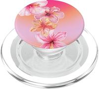 Ibisco Fiore Estate Spiaggia Floreale Rosa Arancione Aura Ombre PopSockets PopGrip per MagSafe