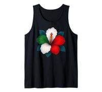 Ibisco Fiore Italia Bandiera Floreale Ragazzi Ragazze Bambini Canotta