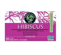 Ibisco Tè con Bianco Mulberry Foglia 20 Sacchetti By Triple Leaf Tea