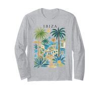Ibiza Acquerello T-Shirt Isole Baleari Travel Wear Maglia a Manica