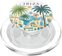 Ibiza Acquerello T-Shirt Isole Baleari Travel Wear PopSockets PopGrip per MagSafe