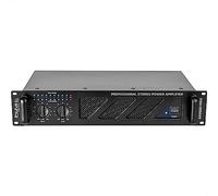 Ibiza - AMP600-MKII - Amplificatore PA professionale 2x480W con ingressi RCA/jack e uscite Speakon/Born - Rack 19" - Nero