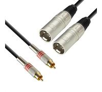 Ibiza - CM5RXF-2 - Cavo da 2 RCA maschio a 2 XLR femmina - 5m