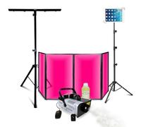 Ibiza - Confezione Luce DJ Facciata 1200 x 700 - Macchina fumo Ibiza LSM900W - Supporto per illuminazione - Supporto per tablet - Festa