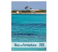 Ibiza e Formentera (calendario da parete 2026 DIN A2 alto), calendario mensile Calvendo