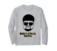 Ibiza Final Boss Head Funny Meme Club Star Spain UK Maglia a Manica