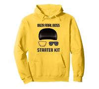 Ibiza Final Boss Starter Kit Funny Meme Club Star Spain UK Felpa con Cappuccio