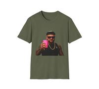 Ibiza Final Boss - T-shirt unisex con grafica audace, design Fun Drink, abbigliamento casual, maglietta da festa, regalo, Verde militare, M