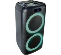 Ibiza - FREESOUND400 - Altoparlante portatile a batteria con Bluetooth, USB, SD e AUX-IN con LED ambientali - 400W - Nero