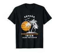 Ibiza, Isole Baleari, España Beach Vacation Souvenir Maglietta