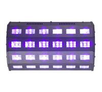 Ibiza - LED-UV24 - Lampada a effetto UV con 24 LED da 3W ciascuno, luce nera - Nero