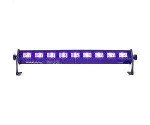 Ibiza - LED-UVBAR - Barra ad effetto UV con 9 LED da 3 W ciascuno, luce nera - Nero
