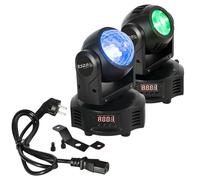 Ibiza - MH-ASTRO-BEAM - Archi bifacciali con 1 effetto ASTRO (1 LED 4-in-1 RGBW) e 1 effetto BEAM (1 LED 4-in-1 RGBW) - 14/18 canali DMX - Effetto strobo - Serate, feste, spettacoli, eventi