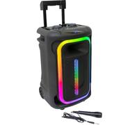 Ibiza MOBILE800 - Sistema audio portatile a batteria 800W, TWS, microfono, carrello
