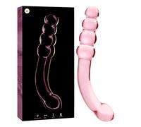 Ibiza Nebula Model 14 Dildo Borosilicate Glass 18.5x3cm Pink