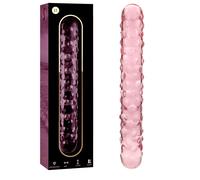 Ibiza Nebula Model 15 Dildo Borosilicate Glass 18.5x3cm Pink