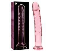 Ibiza Nebula Model 16 Dildo Borosilicate Glass 18.5x3cm Pink