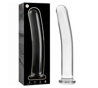 Ibiza Nebula Model 17 Dildo Borosilicate Glass 18.5x3cm Clear