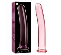 Ibiza Nebula Model 17 Dildo Borosilicate Glass 18.5x3cm Pink