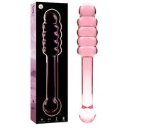 Ibiza Nebula Model 20 Dildo Borosilicate Glass 20.5x3cm Pink