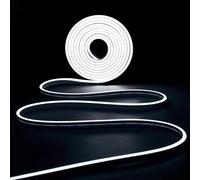 Ibiza - NEON500-CW - Striscia luminosa al neon LED bianco freddo 5 metri - Silicone - IP65 - Tagliabile e flessibile - Con adattatore principale - LED al neon personalizzabile