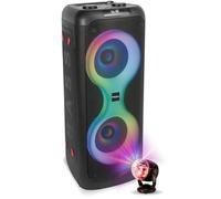 Ibiza - Pacchetto altoparlante senza fili Bluetooth 700W USB SD TWS Ibiza Sound COLUMBA700 - Sfera discoteca RGB LED Effetto Astro - Sono DJ Serata