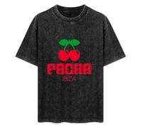 Ibiza Pacha Club Spagna Europa Dance Scene Crazy Times T-Shirt Mens Unisex Black Tees S