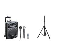 IBIZA PORT8VHF-BT Bundle - Diffusore 400W + Supporto SS03