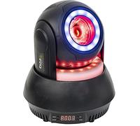 Ibiza - STAR-BEAM-BL - Fascio di luce RGBB da 40W con 2 anelli di luce ambientale - Nero