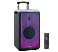 Ibiza - STREET-WAVE - Diffusore portatile a batteria da 8"/400W con Bluetooth, USB e microSD - effetto WAVE LED e connessione wireless TWS - Nero
