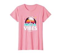 Ibiza Vibes Retro Party in Paradiso Tropicale Maglietta, Donna, Rosa, 3XL