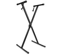 IBK Cavalletto Supporto Tastiera Musicale a X Stand Pieghevole Universale Pianola e strumenti Piedistallo 7 Altezze, telaio Stabile e Robusto Antiscivolo