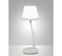 Ibla Tavolo Bianco Fabas Collezione IBLA Lampada Led 1 Luce Stile Elegante