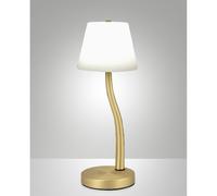 Ibla Tavolo Ottone Satinato Collezione IBLA Lampada 1 Luce Design Elegante Caldo
