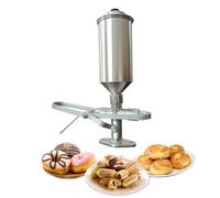iBLENDAR Riempitrice Per Churros, Utensile Da Cucina Manuale Con Serbatoio In Lega Di Alluminio Da 1,8 L Per Crema, Marmellata E Crema Pasticcera