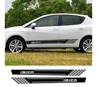 IBLUON 2PCS Auto Porta Laterale Adesivi Strisce Decor Styling Pellicola Del Vinile Decalcomanie, per Seat Ibiza 6L 6J 6K 6f Fr Accessori Auto