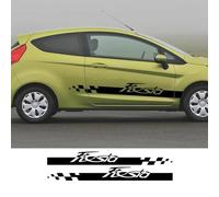 IBLUON Adesivi per minigonne laterali per portiera auto Racing Sport Vinly Decor decalcomanie, per Ford Fiesta MK6 MK7 Mk8 6 7 ST Accessori Tuning