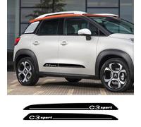 IBLUON Adesivo laterale per portiera auto Sport Grafica Styling Decor Decalcomanie in vinile, per Citroen C3 C 3 Aircross Accessori per la sintonia automatica