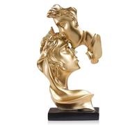 IBMLOMM Statue Moderne Grandi - Statuette Decorative 'Bacio Appassionato - Miniatura' - Scultura Artistica di Alta qualità per Casa, Ufficio e Caffetterie