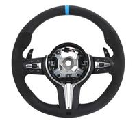 IBNA Volante da Corsa Volante in Pelle per B&MW Serie 1 2 3 4 F20 F22 F25 F30 F34 F35 F36 F39 F46 F48(Blue Strip)