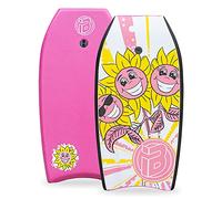 iBOARD Bodyboard,41" rosa leggero bodyboard con copertura in EPS, guinzaglio e cinturino da polso premium per bambini e adulti
