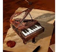 IBOHEYE Puzzle 3D in legno per adulti, puzzle di costruzione di pianoforte magico giocabile, pianoforte meccanico in legno per adulti e adolescenti, modelli da costruire per adulti, decorazione per la