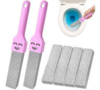 IBOPUXIU 6 Pezzi Pietra Pomice Per Wc, Pietra Di Pulizia, Sostituibile Con 2 Manici, Per Wc, Pulizia Del Bagno, Piscine, Disincrostante, Griglia Per Barbecue