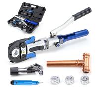 IBOSAD Tubo di rame Raccordi idraulici per tubi con pinze per crimpatura da 1/2", 3/4" e 1" mascella di rame per tubi di rame Propress pinze per pressatura, adatto per spazi ristretti