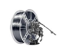 iBOSS Filamento PL 1,75 mm ferro seta nero, filamento liscio, materiale di stampa 3D, precisione delle dimensioni +/-0,02 mm, bobina da 1 KG/2,2 libbre compatibile con la maggior parte delle