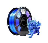 iBOSS Filamento PLA+ Seta blu verde lilla, filamento luminoso per stampa 3D, precisione dimensionale 1,75 mm +/- 0,02 mm, 1 kg/bobina, 2,2 libbre compatibile con la maggior parte delle stampanti FDM